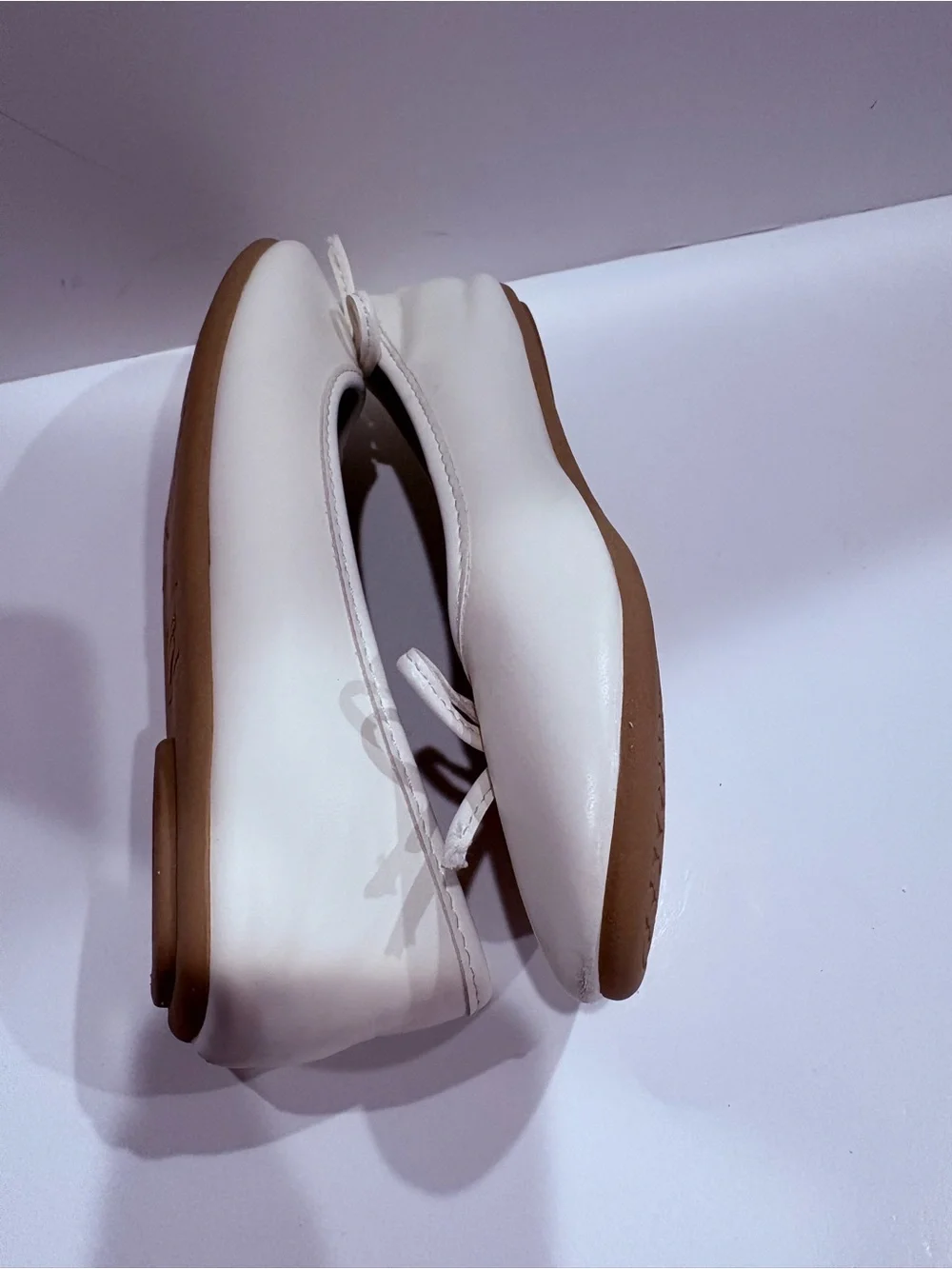 Zoe & Zac white Ballet Flats with Bow girls size 2